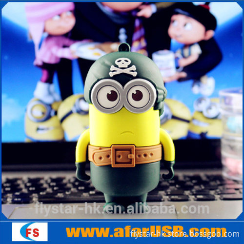 Custom design PVC cartoon minions phone charger